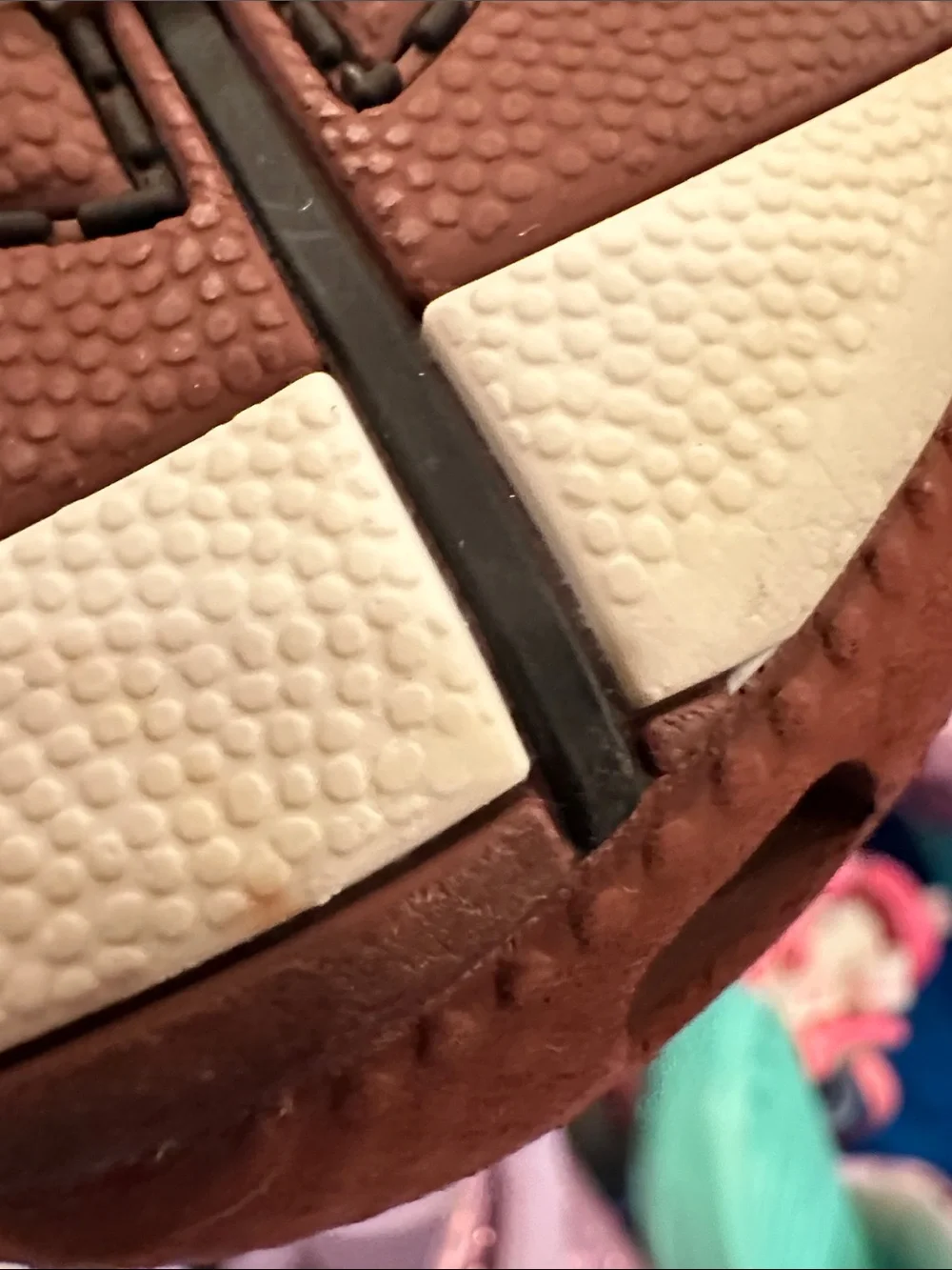CROCS Kids Football Clog in Brown and White